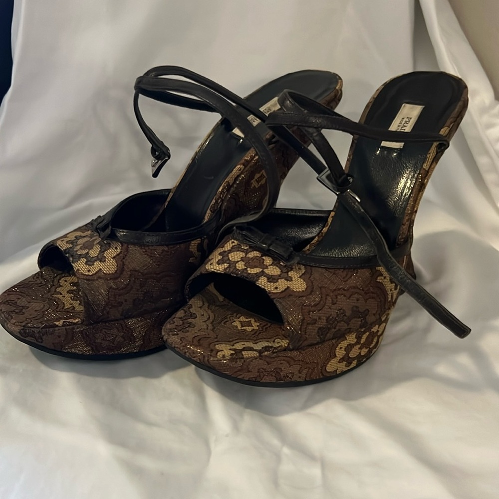 Vintage Prada wedges 37 1/2